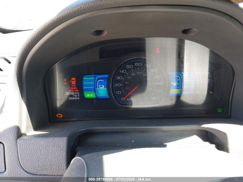 2012 Ford Fusion Hybrid VIN: 3FADP0L32CR199663 Lot: 39799698