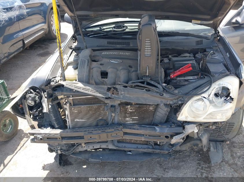 2008 Kia Optima Lx VIN: KNAGE123485265285 Lot: 39799708