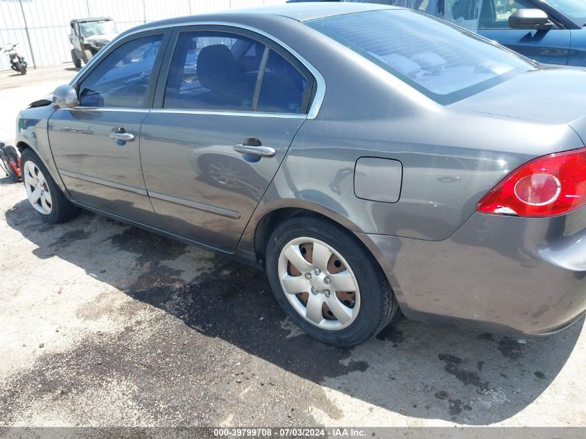 2008 Kia Optima Lx VIN: KNAGE123485265285 Lot: 39799708