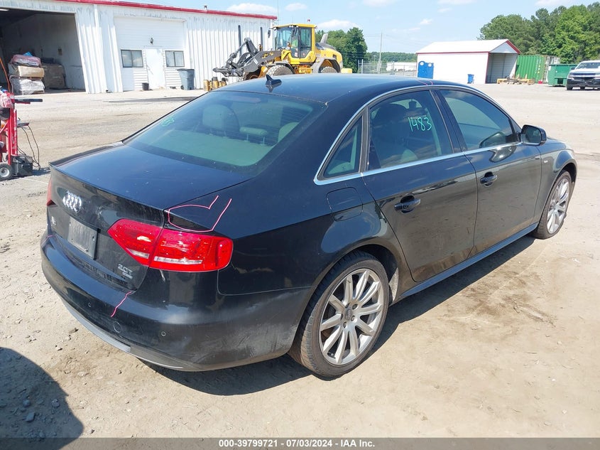 Vin: wauffafl8cn015589, lot: 40286447, audi a4 2.0t premium 20124
