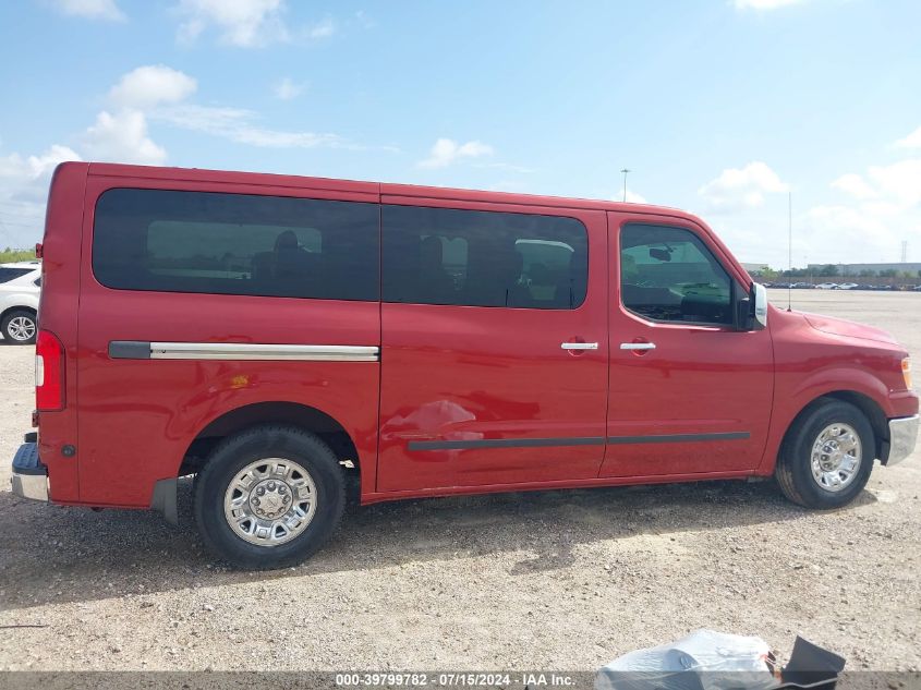 2017 Nissan Nv Passenger Nv3500 Hd Sl V8 VIN: 5BZAF0AA4HN853154 Lot: 39799782