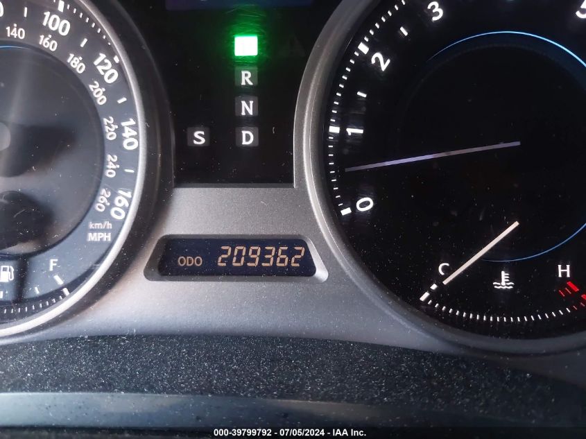 2007 Lexus Is 250 VIN: JTHCK262072013470 Lot: 39799792