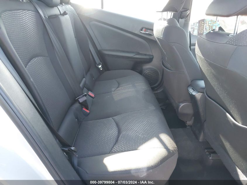 2019 Toyota Prius Le VIN: JTDKARFU3K3082411 Lot: 39799804