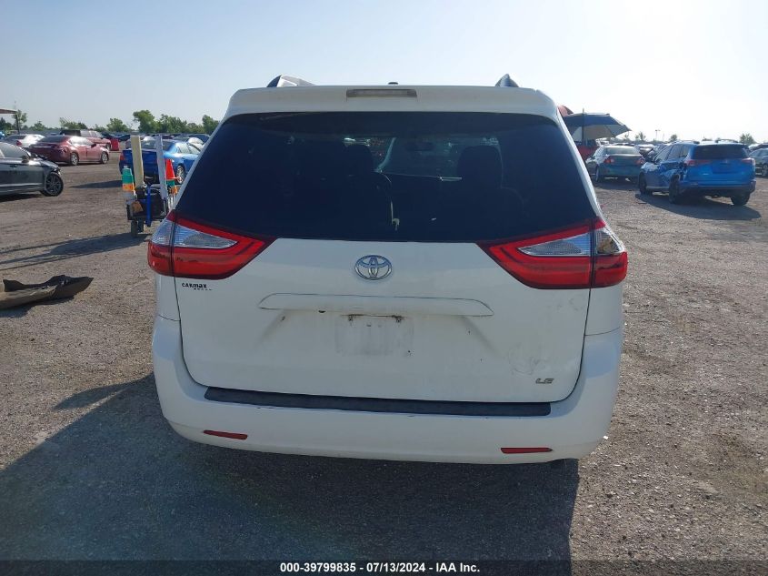 2015 Toyota Sienna Le 8 Passenger VIN: 5TDKK3DC0FS563922 Lot: 39799835