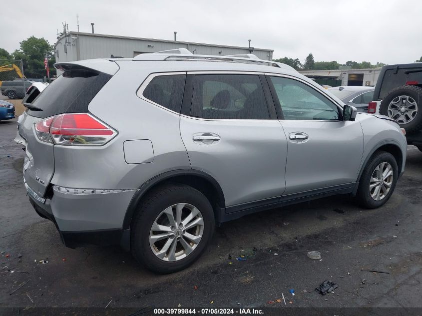 2016 Nissan Rogue Sv VIN: KNMAT2MV2GP624591 Lot: 39799844