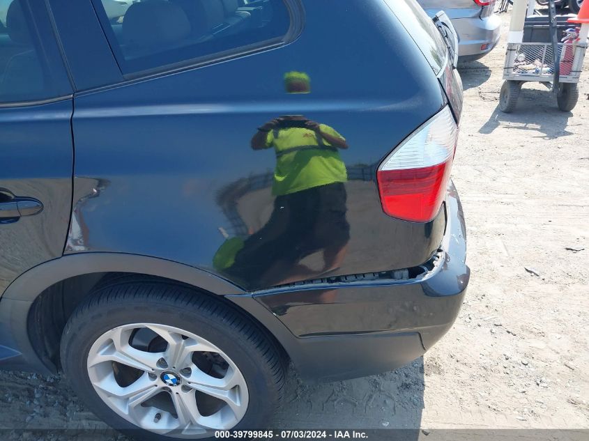 2009 BMW X3 xDrive30I VIN: WBXPC93459WJ29888 Lot: 39799845