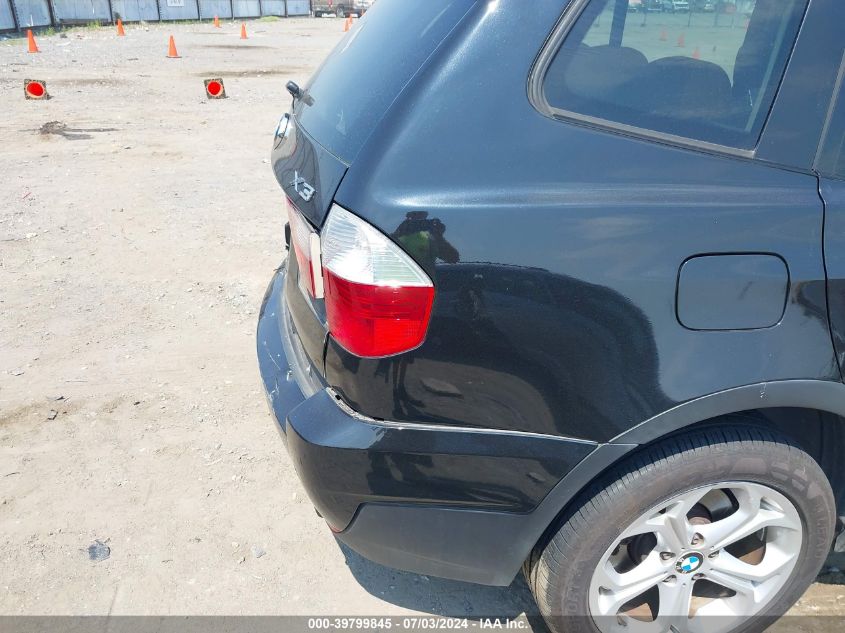 2009 BMW X3 xDrive30I VIN: WBXPC93459WJ29888 Lot: 39799845