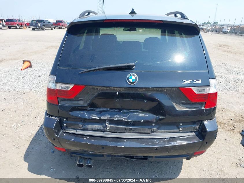 2009 BMW X3 xDrive30I VIN: WBXPC93459WJ29888 Lot: 39799845