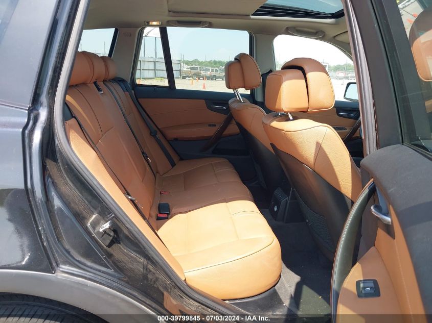 2009 BMW X3 xDrive30I VIN: WBXPC93459WJ29888 Lot: 39799845