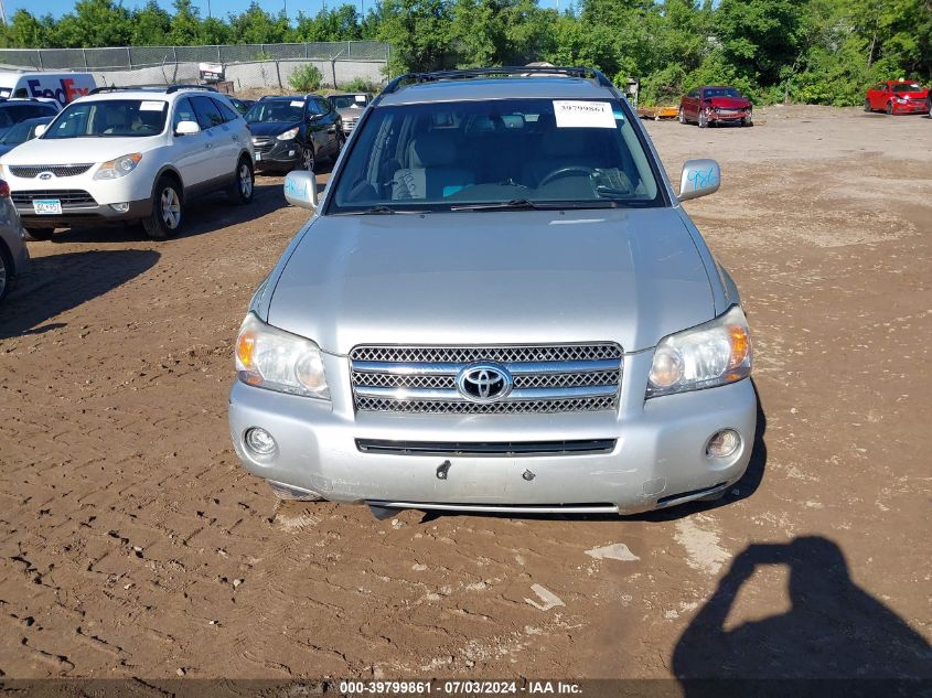2007 Toyota Highlander Hybrid Limited V6 VIN: JTEEW21A270042506 Lot: 39799861