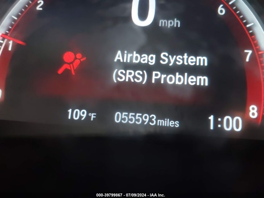 2019 Honda Civic Sport VIN: 2HGFC2F86KH529589 Lot: 39799867