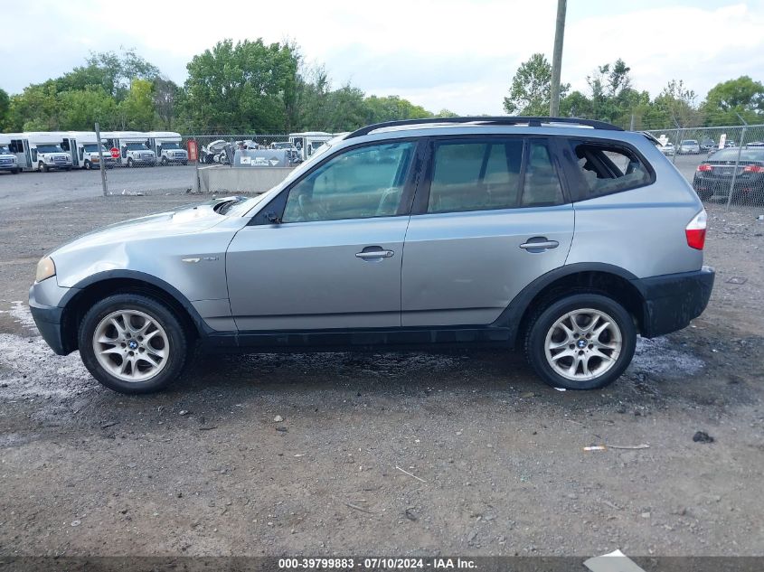 2004 BMW X3 2.5I VIN: WBXPA73434WC44124 Lot: 39799883