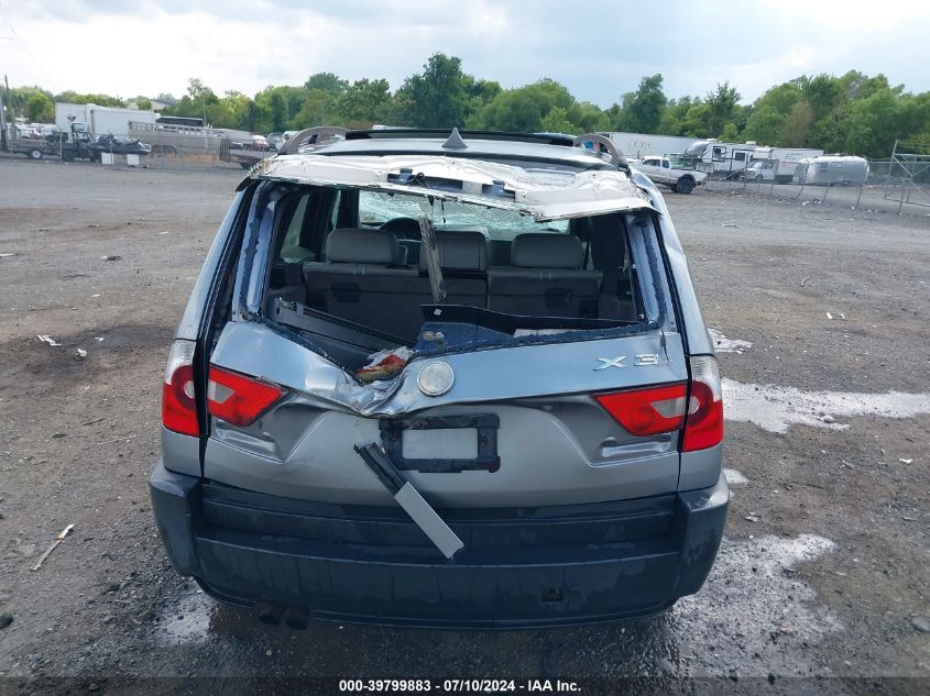 2004 BMW X3 2.5I VIN: WBXPA73434WC44124 Lot: 39799883
