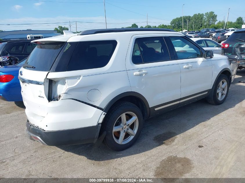 2017 Ford Explorer Xlt VIN: 1FM5K8D82HGD52493 Lot: 39799938