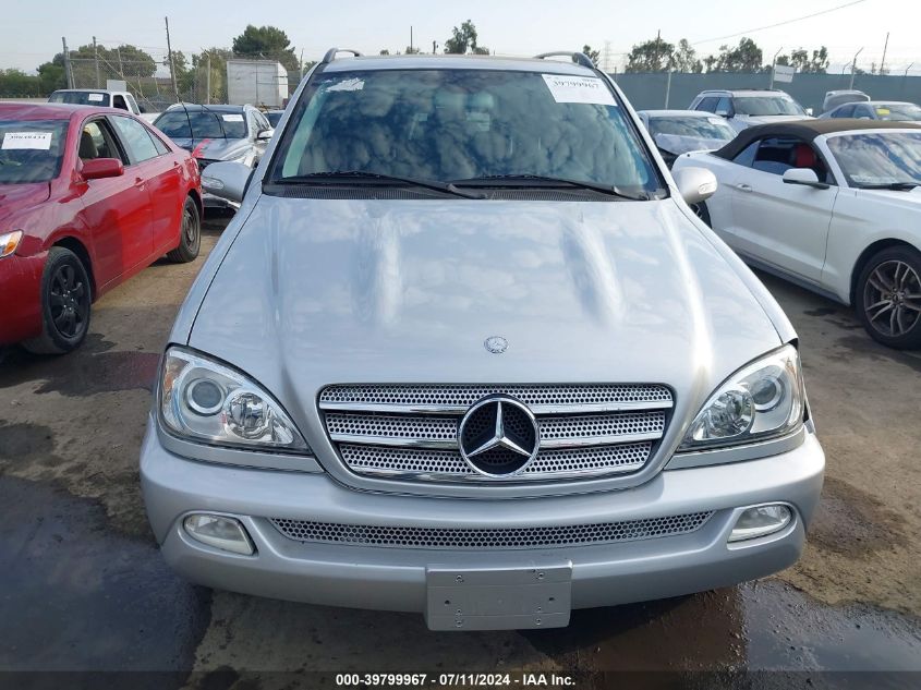 2005 Mercedes-Benz Ml 500 4Matic VIN: 4JGAB75E75A518339 Lot: 39799967