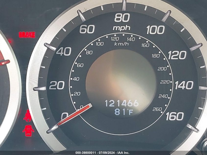 2012 Acura Tsx 2.4 (A5) VIN: JH4CU2F41CC027670 Lot: 39800011