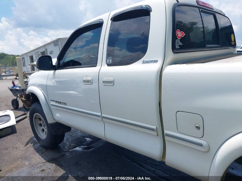 2000 Toyota Tundra Ltd V8 VIN: 5TBRT3816YS024141 Lot: 39800019