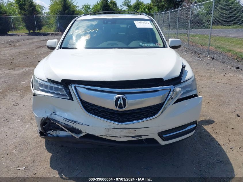 2016 Acura Mdx Technology Acurawatch Plus Packages/Technology Package VIN: 5FRYD4H4XGB042370 Lot: 39800054