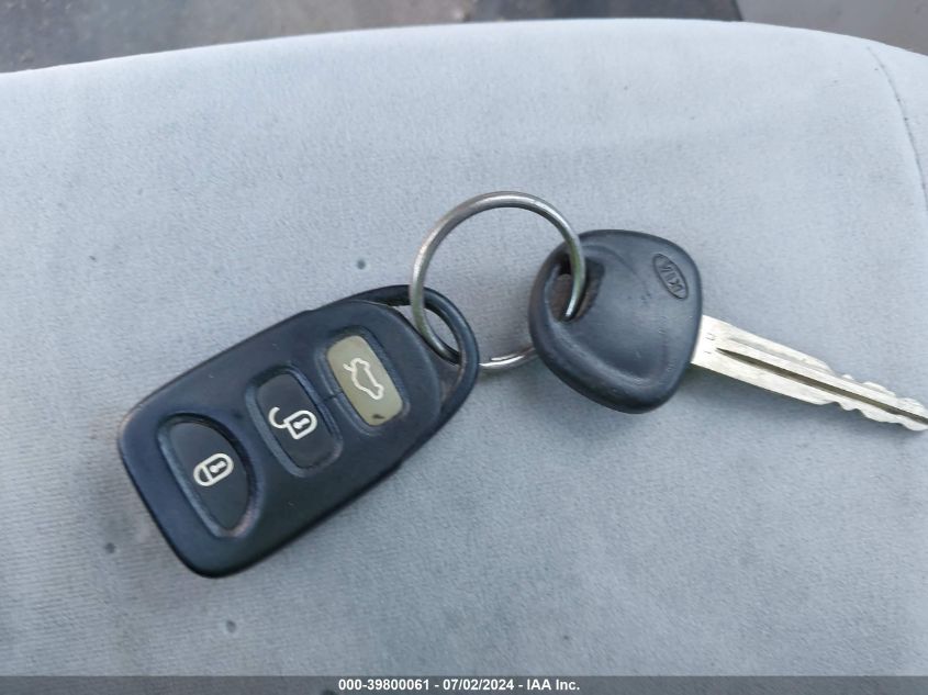 2008 Kia Spectra Ex VIN: KNAFE121985504999 Lot: 39800061