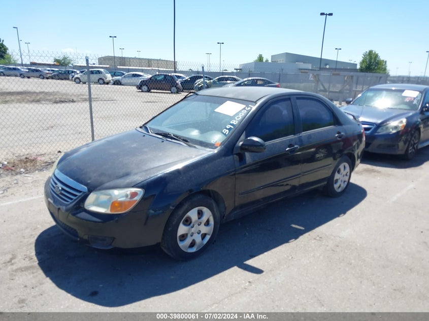 2008 Kia Spectra Ex VIN: KNAFE121985504999 Lot: 39800061