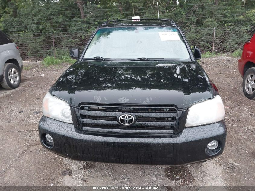 2007 Toyota Highlander V6 VIN: JTEDP21AX70140417 Lot: 39800072