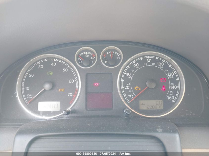 2004 Volkswagen Passat Gls VIN: WVWPD63B34P195866 Lot: 39800136