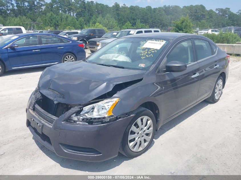 2014 Nissan Sentra Sv VIN: 3N1AB7AP8EY323246 Lot: 39800158