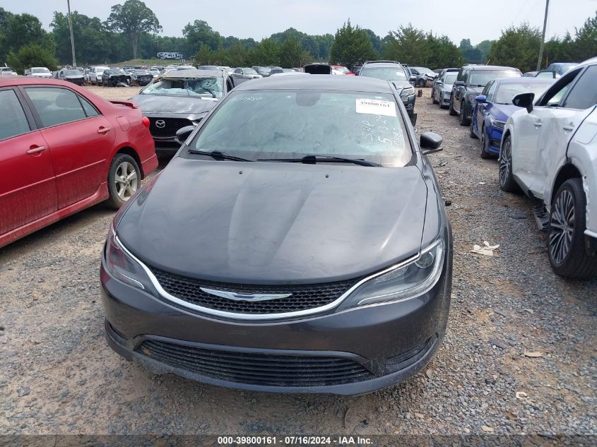 2015 Chrysler 200 Lx VIN: 1C3CCCFB5FN610880 Lot: 39800161