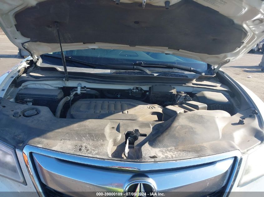 2016 Acura Mdx Technology Acurawatch Plus Packages/Technology Package VIN: 5FRYD4H42GB019780 Lot: 39800189