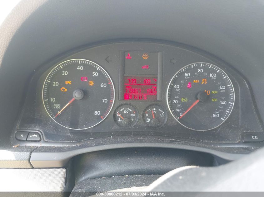 2007 Volkswagen Jetta Wolfsburg Edition VIN: 3VWEF71K27M055194 Lot: 39800212