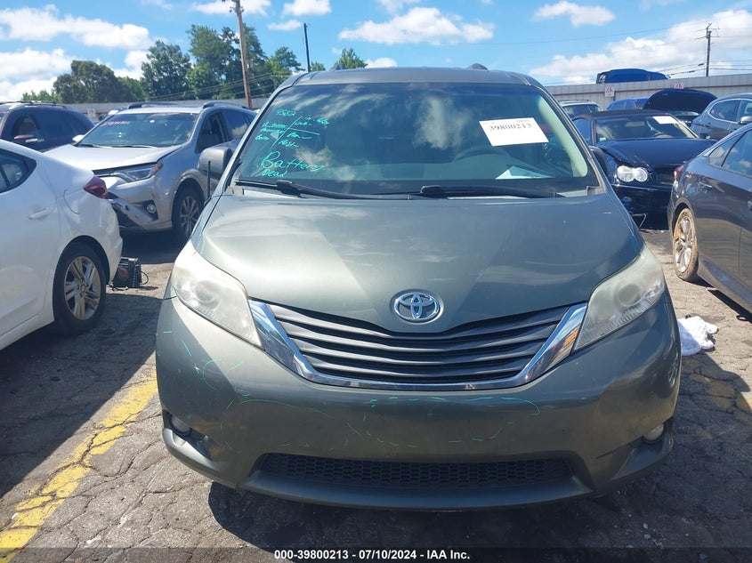 2014 Toyota Sienna Xle V6 8 Passenger VIN: 5TDYK3DC5ES422711 Lot: 39800213