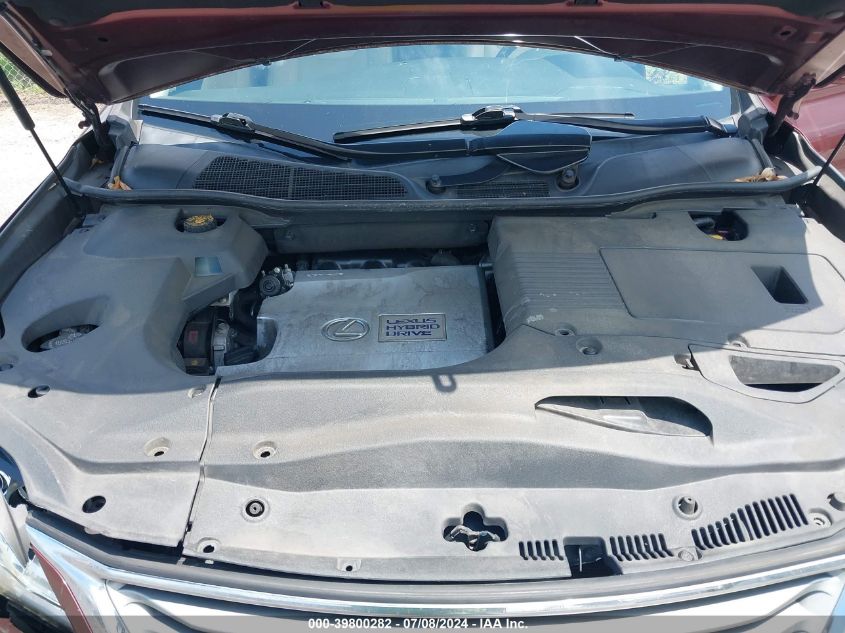 2013 Lexus Rx 450H VIN: JTJZB1BA6D2008995 Lot: 39800282