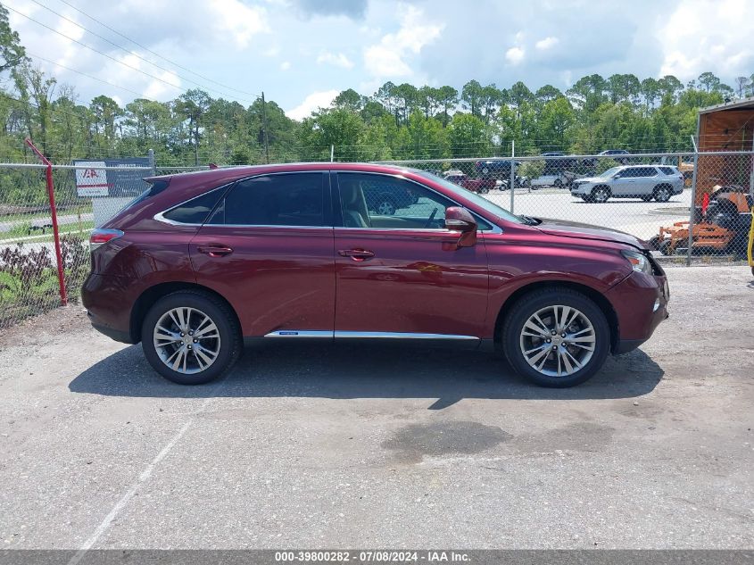2013 Lexus Rx 450H VIN: JTJZB1BA6D2008995 Lot: 39800282