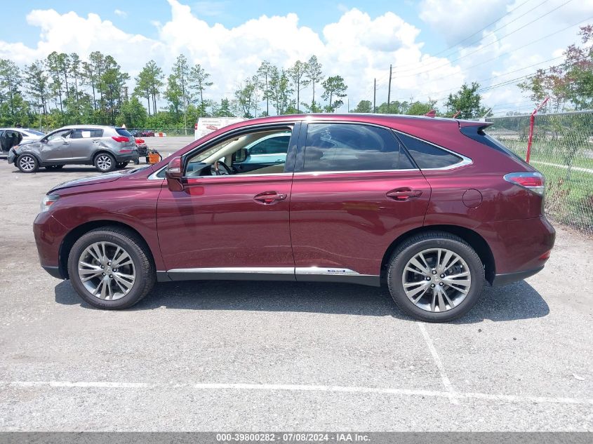 2013 Lexus Rx 450H VIN: JTJZB1BA6D2008995 Lot: 39800282