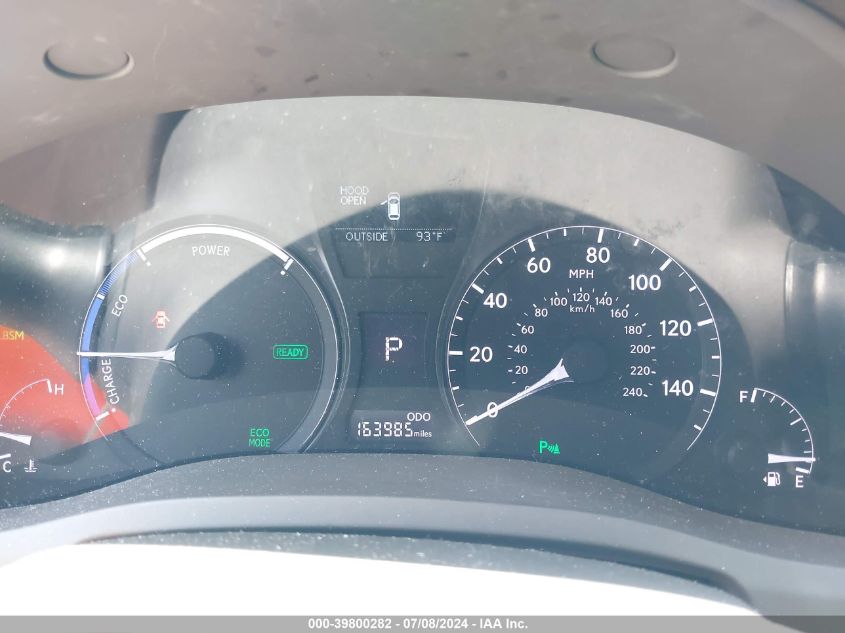 2013 Lexus Rx 450H VIN: JTJZB1BA6D2008995 Lot: 39800282