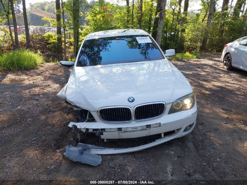 2007 BMW 750Li VIN: WBAHN83577DT74292 Lot: 39800287