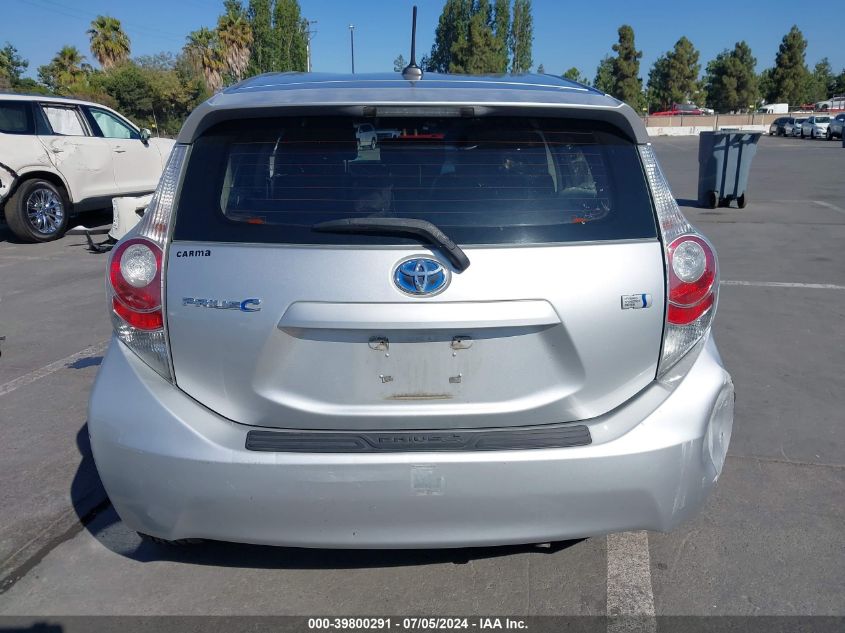 2012 Toyota Prius C Four VIN: JTDKDTB32C1500326 Lot: 39800291