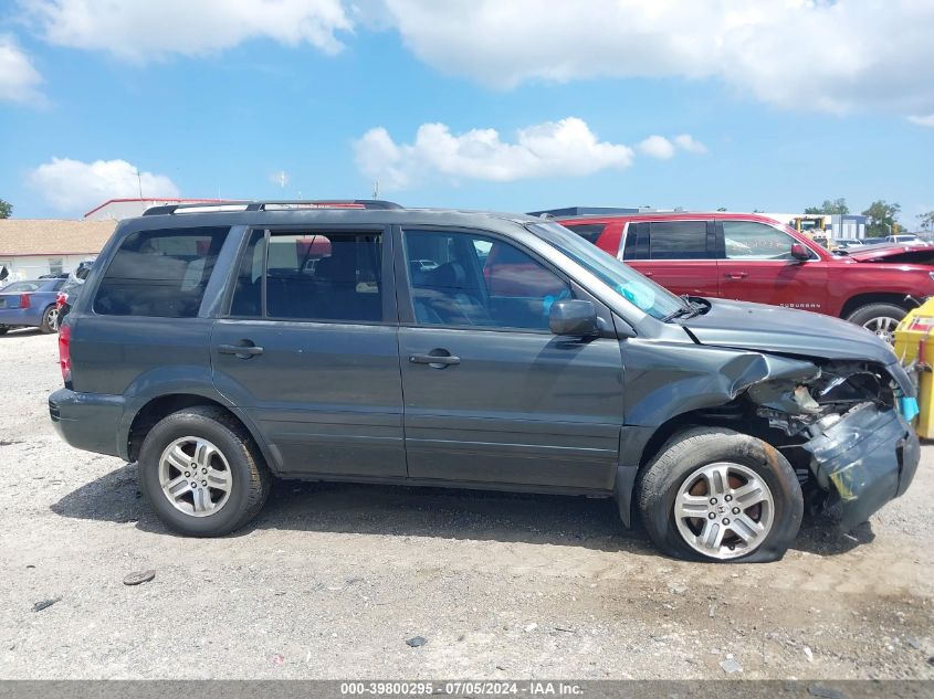 2003 Honda Pilot Ex-L VIN: 2HKYF18703H591740 Lot: 39800295