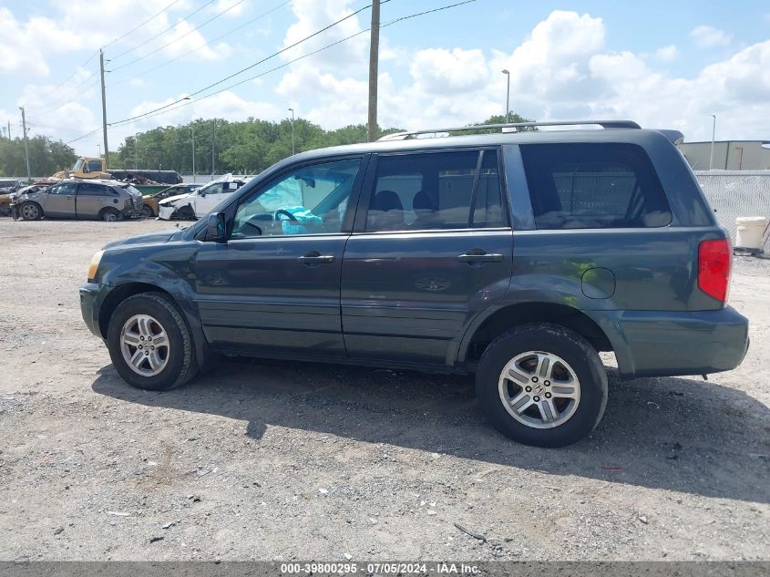 2003 Honda Pilot Ex-L VIN: 2HKYF18703H591740 Lot: 39800295