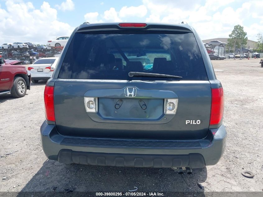 2003 Honda Pilot Ex-L VIN: 2HKYF18703H591740 Lot: 39800295