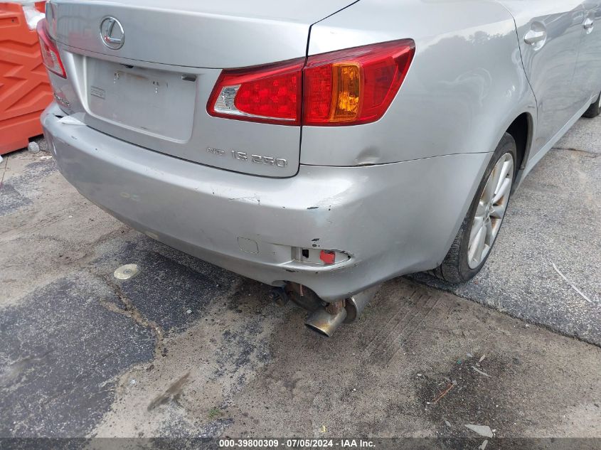2009 Lexus Is 250 VIN: JTHCK262095031680 Lot: 39800309