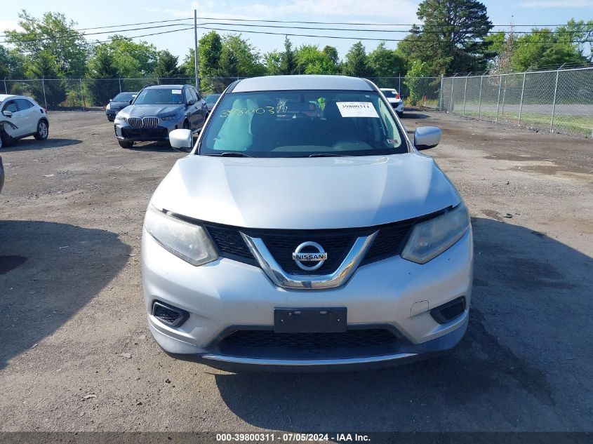 2016 Nissan Rogue S VIN: KNMAT2MT1GP639890 Lot: 39800311