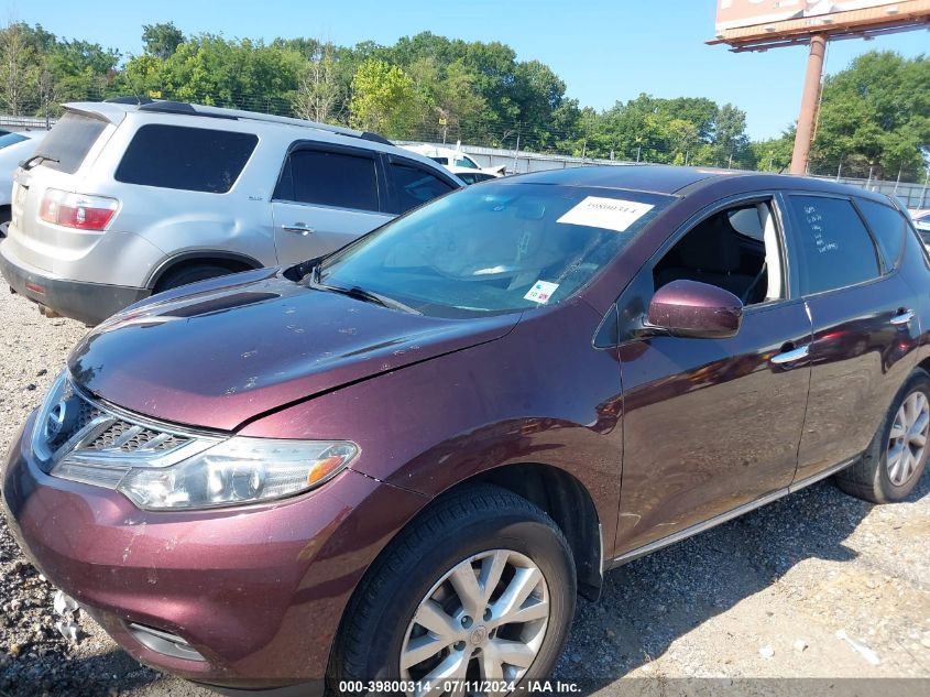 2014 Nissan Murano Le/S/Sl/Sv VIN: JN8AZ1MU4EW404991 Lot: 39800314