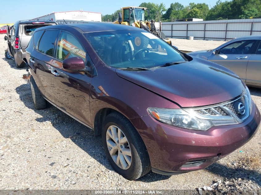 2014 Nissan Murano Le/S/Sl/Sv VIN: JN8AZ1MU4EW404991 Lot: 39800314