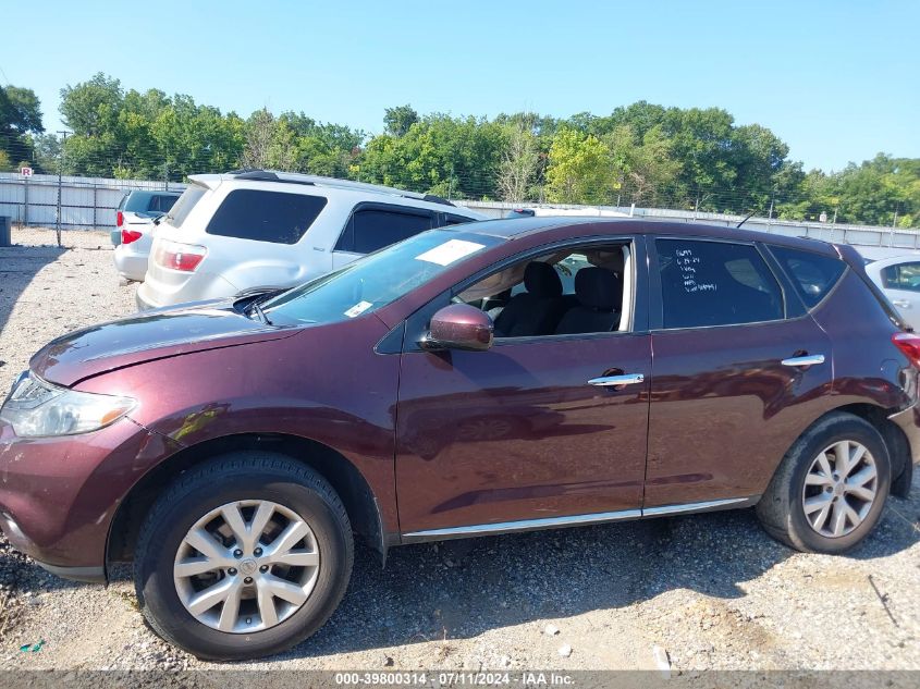 2014 Nissan Murano Le/S/Sl/Sv VIN: JN8AZ1MU4EW404991 Lot: 39800314