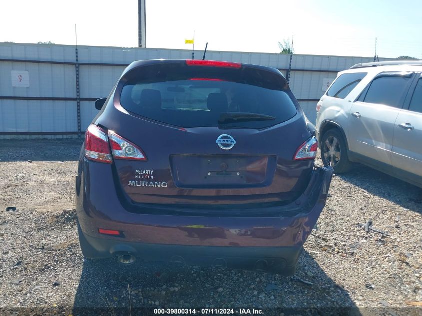 2014 Nissan Murano Le/S/Sl/Sv VIN: JN8AZ1MU4EW404991 Lot: 39800314