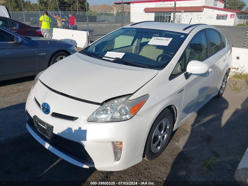 2013 TOYOTA PRIUS VIN: JTDKN3DU8D5538768