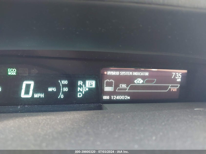 2013 TOYOTA PRIUS VIN: JTDKN3DU8D5538768
