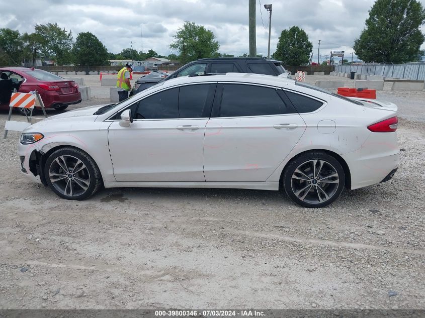 2019 Ford Fusion Titanium VIN: 3FA6P0D95KR284166 Lot: 39800346