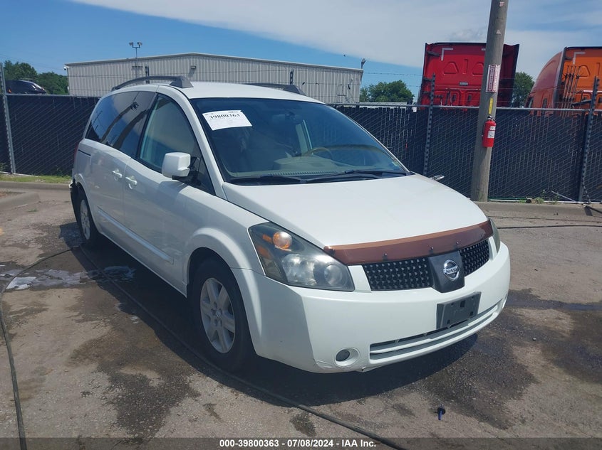 2004 Nissan Quest 3.5 Sl VIN: 5N1BV28U44N334842 Lot: 39800363